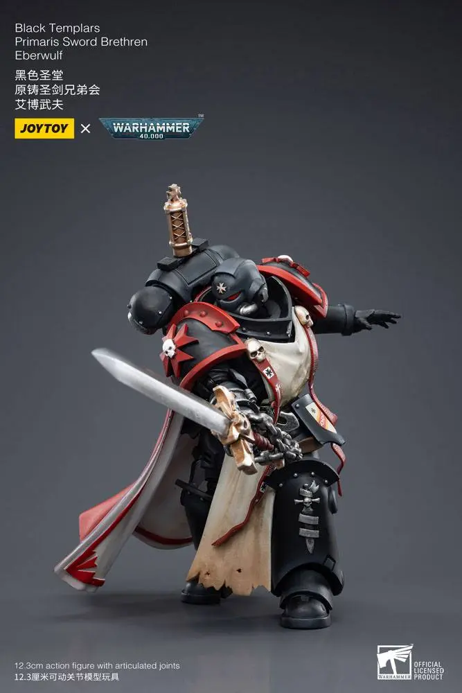 Warhammer 40k Figurina de acțiune 1/18 Black Templars Primaris Sword Brethren Eberwulf 12 cm poza produsului