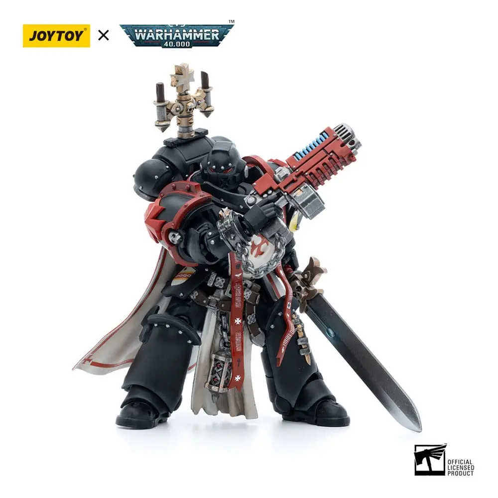Warhammer 40k Action Figure 1/18 Black Templars Sword Brethren Brother Lombast 12 cm figurină de acțiune poza produsului