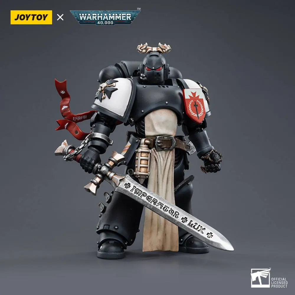 Figurină de acțiune Warhammer 40k 1/18 Black Templars The Emperors Champion Rolantus 12 cm poza produsului