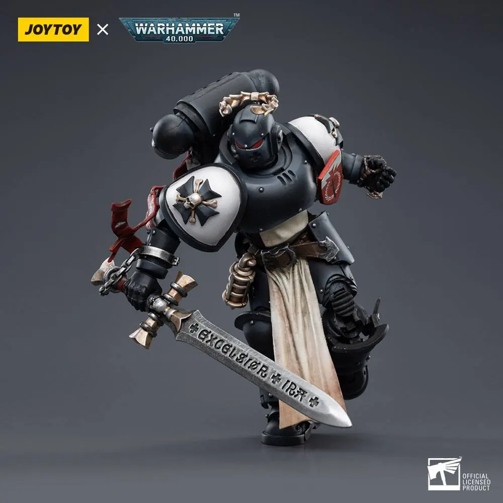 Figurină de acțiune Warhammer 40k 1/18 Black Templars The Emperors Champion Rolantus 12 cm poza produsului