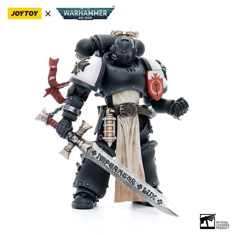 Figurină de acțiune Warhammer 40k 1/18 Black Templars The Emperors Champion Rolantus 12 cm poza produsului