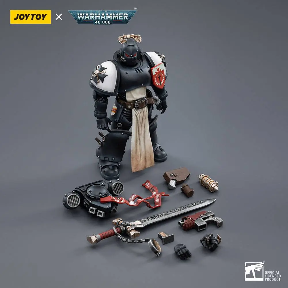 Figurină de acțiune Warhammer 40k 1/18 Black Templars The Emperors Champion Rolantus 12 cm poza produsului