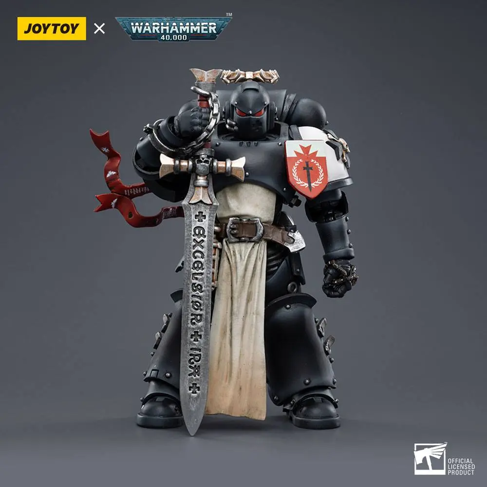 Figurină de acțiune Warhammer 40k 1/18 Black Templars The Emperors Champion Rolantus 12 cm poza produsului
