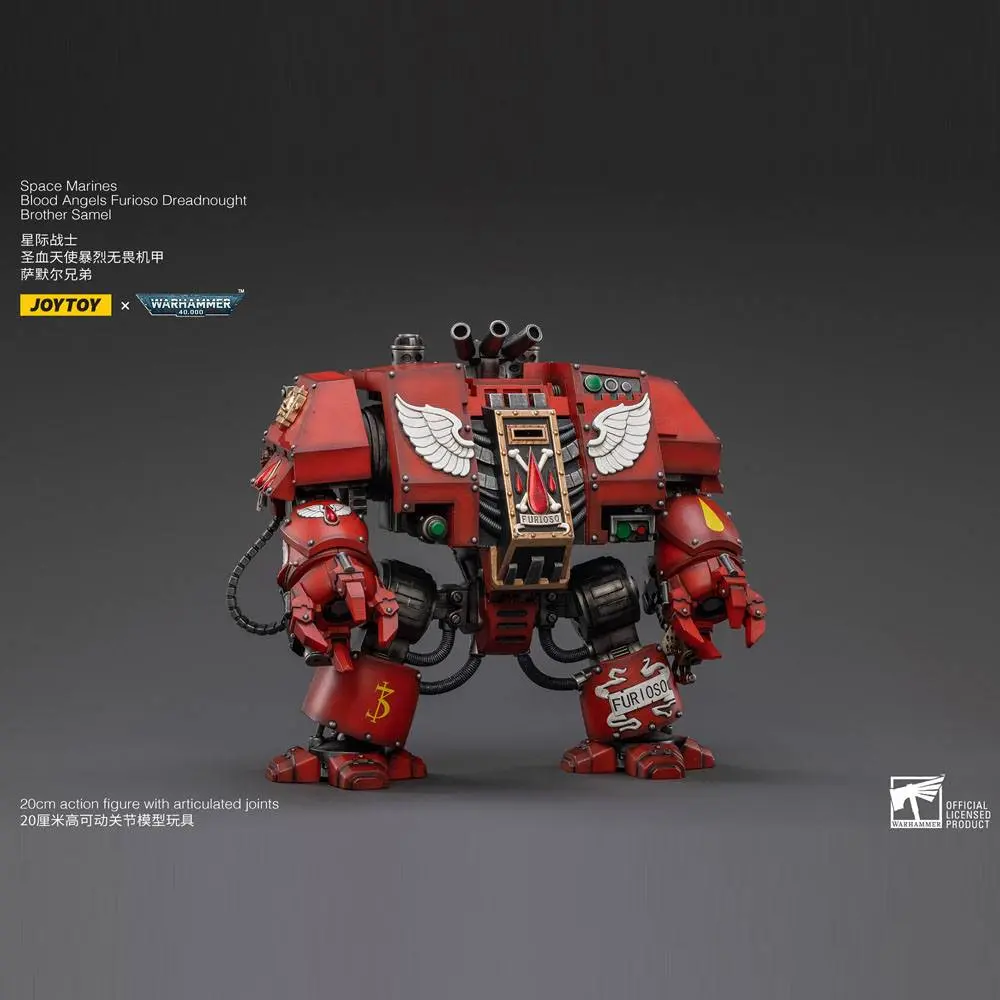 Warhammer 40k Figurina de acțiune 1/18 Blood Angels Furioso Dreadnought Brother Samel 20 cm poza produsului