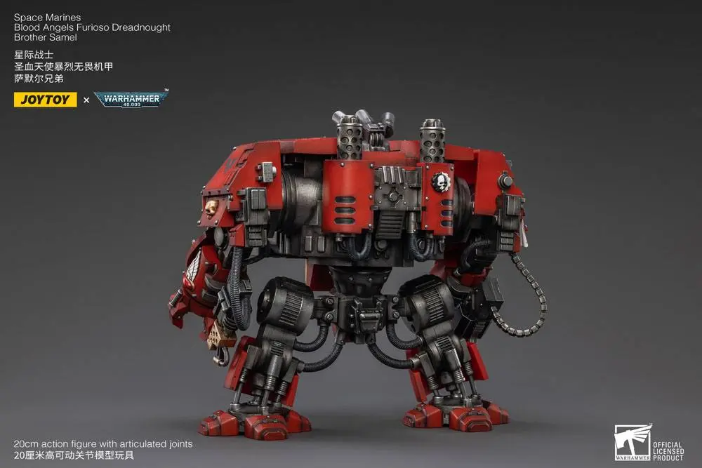 Warhammer 40k Figurina de acțiune 1/18 Blood Angels Furioso Dreadnought Brother Samel 20 cm poza produsului