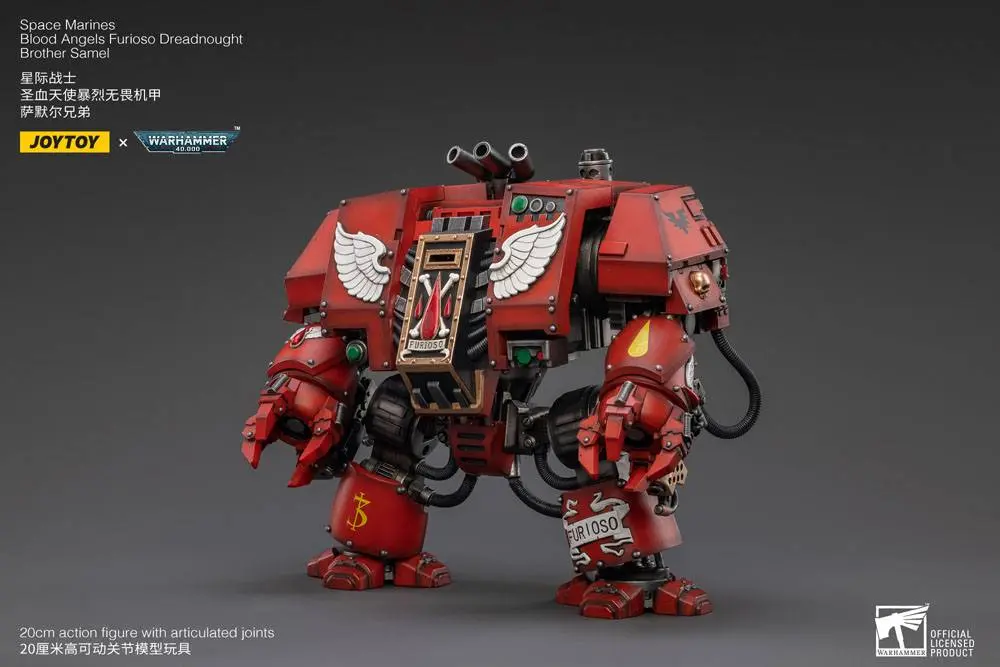 Warhammer 40k Figurina de acțiune 1/18 Blood Angels Furioso Dreadnought Brother Samel 20 cm poza produsului