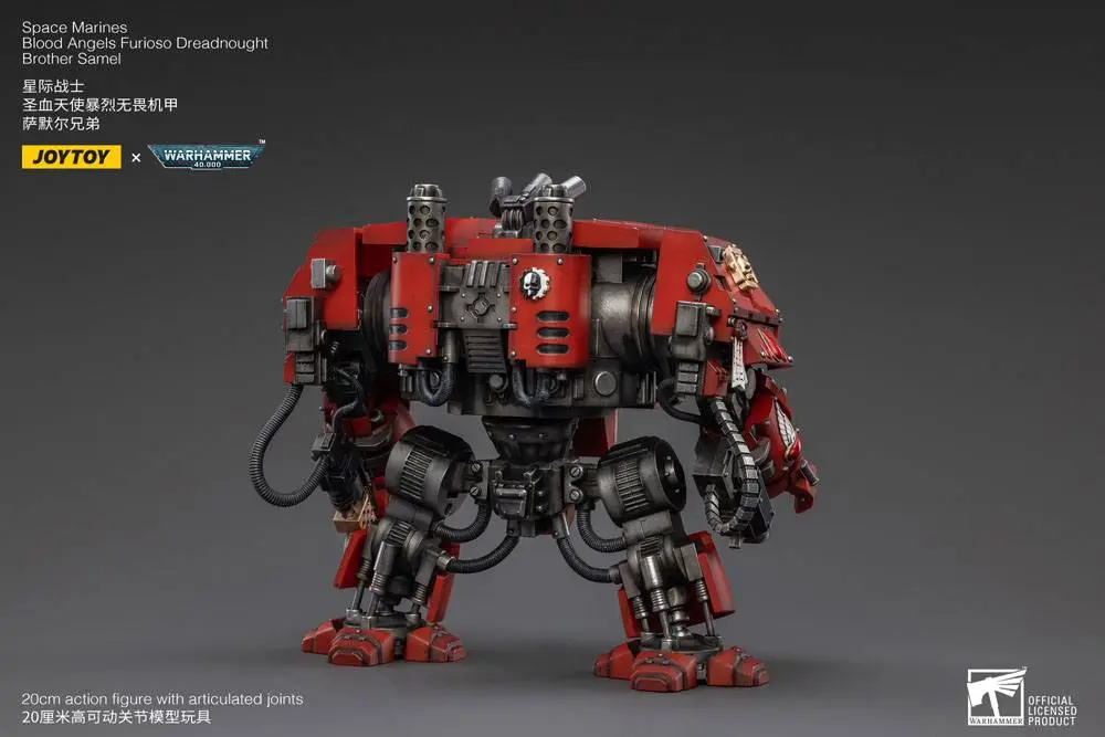 Warhammer 40k Figurina de acțiune 1/18 Blood Angels Furioso Dreadnought Brother Samel 20 cm poza produsului