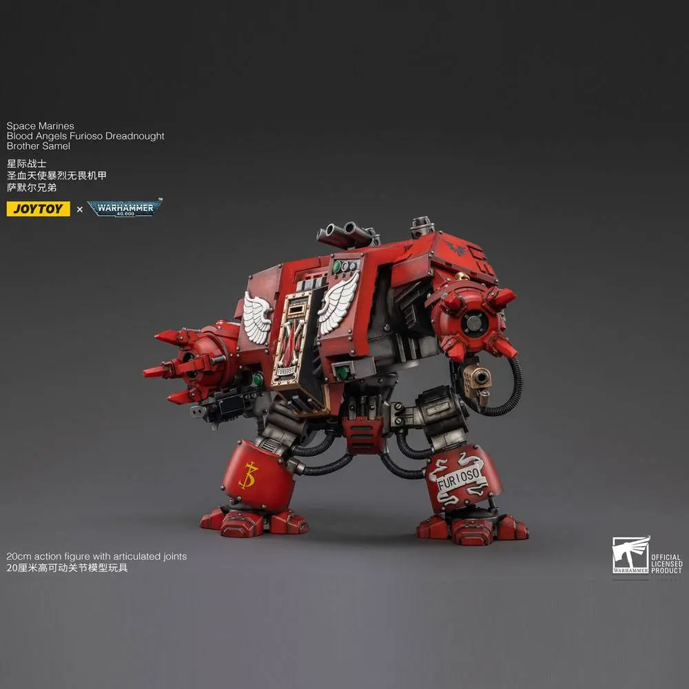 Warhammer 40k Figurina de acțiune 1/18 Blood Angels Furioso Dreadnought Brother Samel 20 cm poza produsului