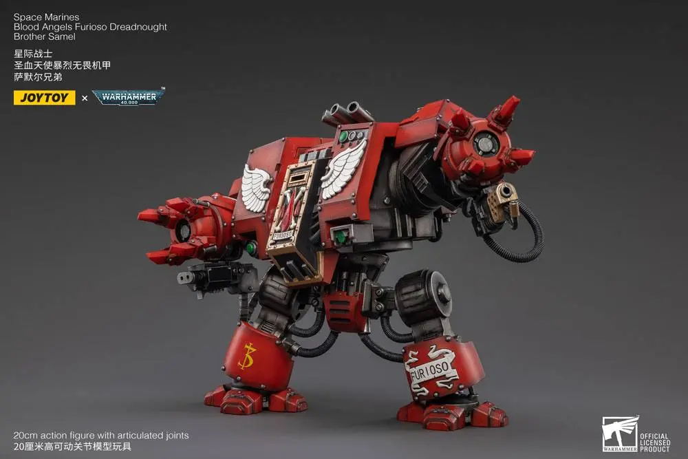 Warhammer 40k Figurina de acțiune 1/18 Blood Angels Furioso Dreadnought Brother Samel 20 cm poza produsului