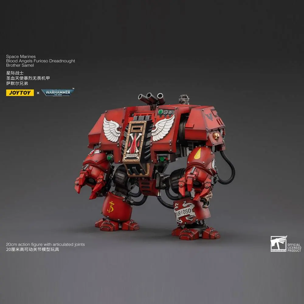 Warhammer 40k Figurina de acțiune 1/18 Blood Angels Furioso Dreadnought Brother Samel 20 cm poza produsului