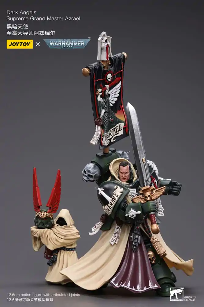 Figurină de acțiune Warhammer 40k 1/18 Dark Angels Supreme Grand Master Azrael 13 cm poza produsului