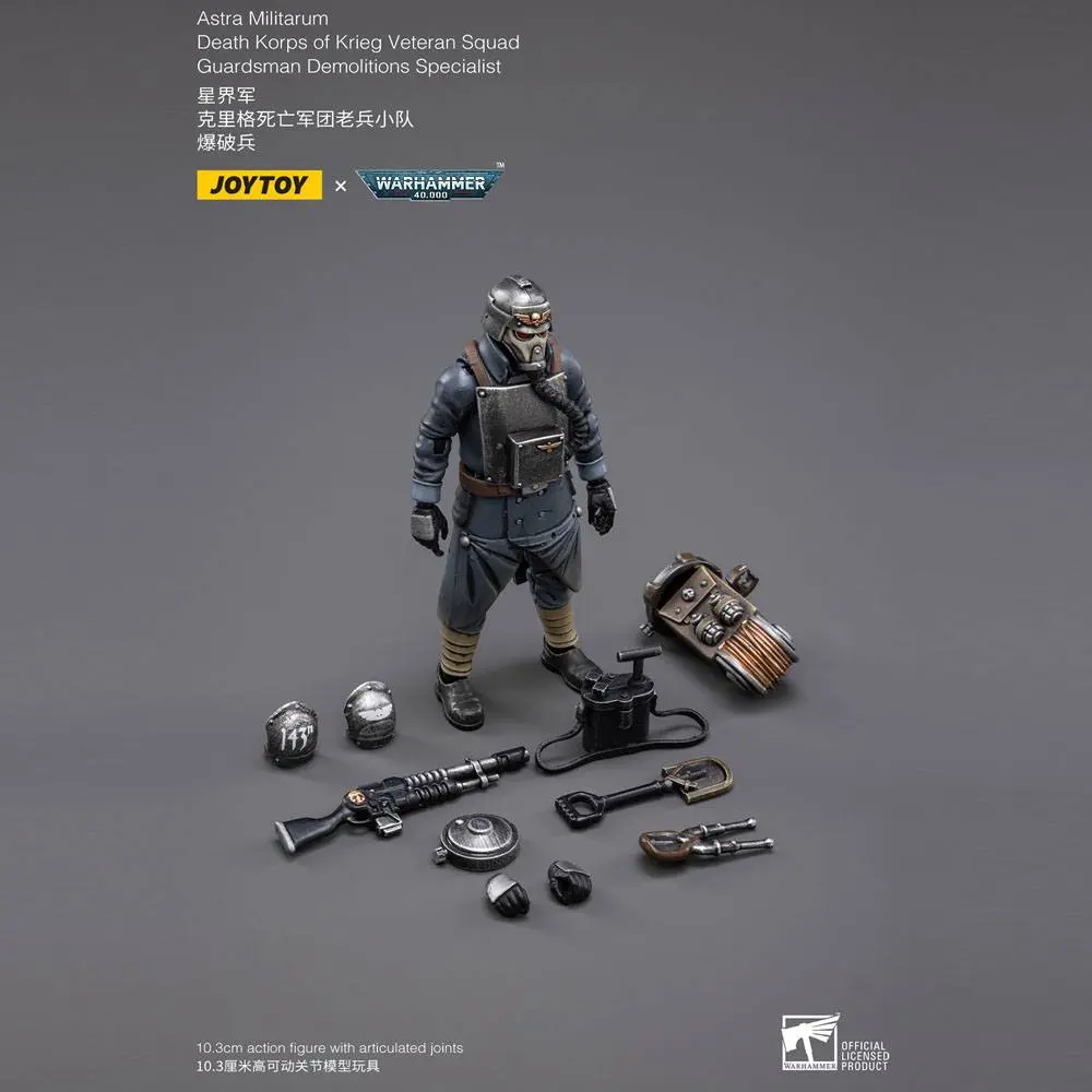 Figurină de acțiune Warhammer 40k 1/18 Death Korps of Krieg Veteran Squad Gardist Specialist Demolări 10 cm poza produsului