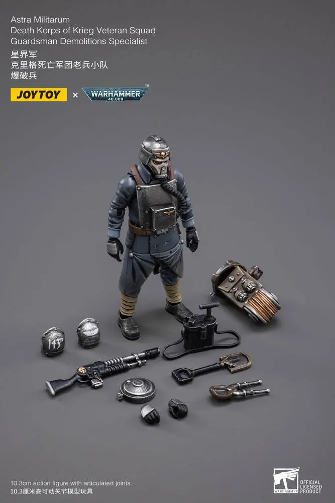 Figurină de acțiune Warhammer 40k 1/18 Death Korps of Krieg Veteran Squad Gardist Specialist Demolări 10 cm poza produsului