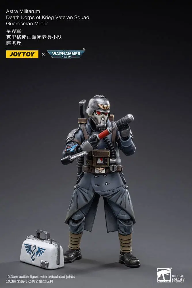 Warhammer 40k Figurina de actiune 1/18 Death Korps of Krieg Veteran Squad Guardsman Medic 10 cm poza produsului