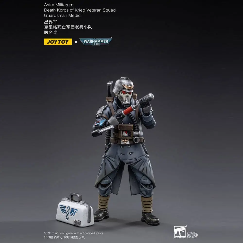 Warhammer 40k Figurina de actiune 1/18 Death Korps of Krieg Veteran Squad Guardsman Medic 10 cm poza produsului