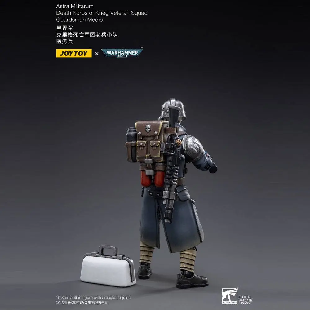 Warhammer 40k Figurina de actiune 1/18 Death Korps of Krieg Veteran Squad Guardsman Medic 10 cm poza produsului