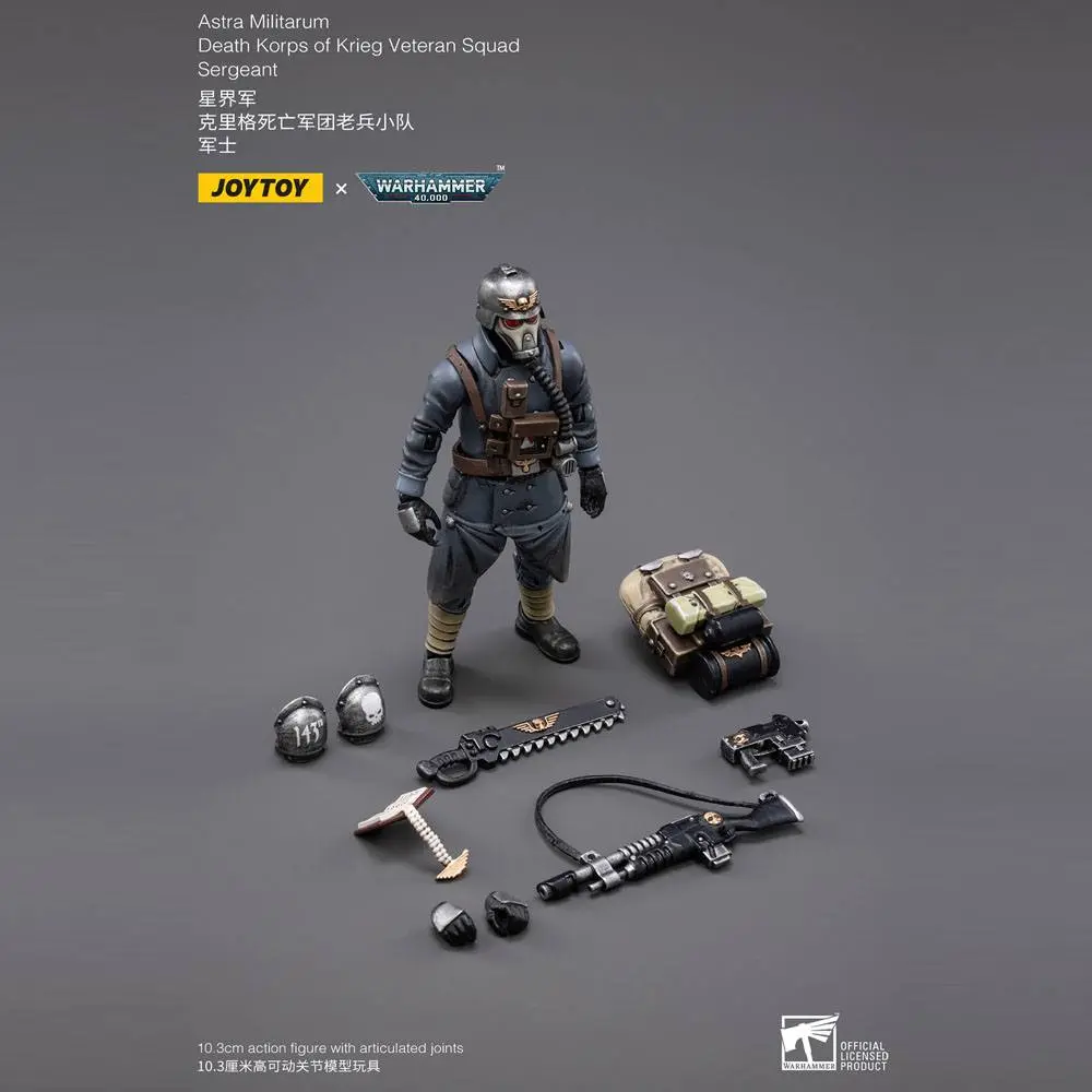 Warhammer 40k Figurina de Acțiune 1/18 Death Korps of Krieg Veteran Squad Sergent 10 cm poza produsului