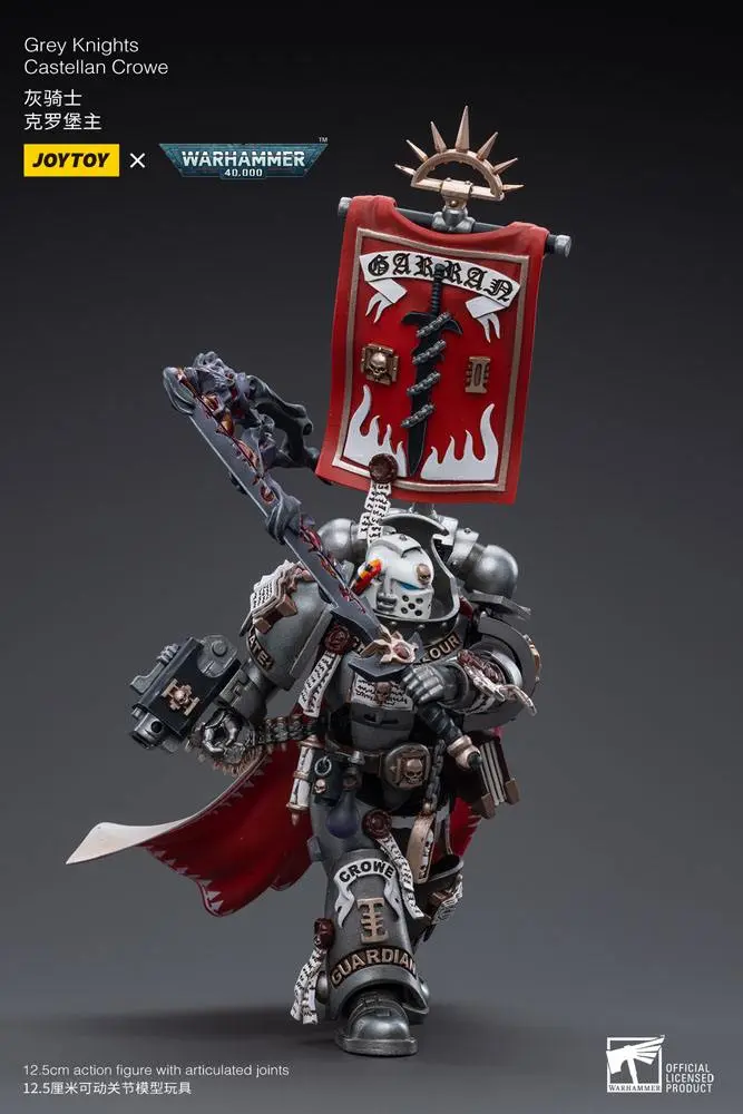 Figurină de acțiune Warhammer 40k 1/18 Grey Knights Castellan Crowe 12 cm poza produsului