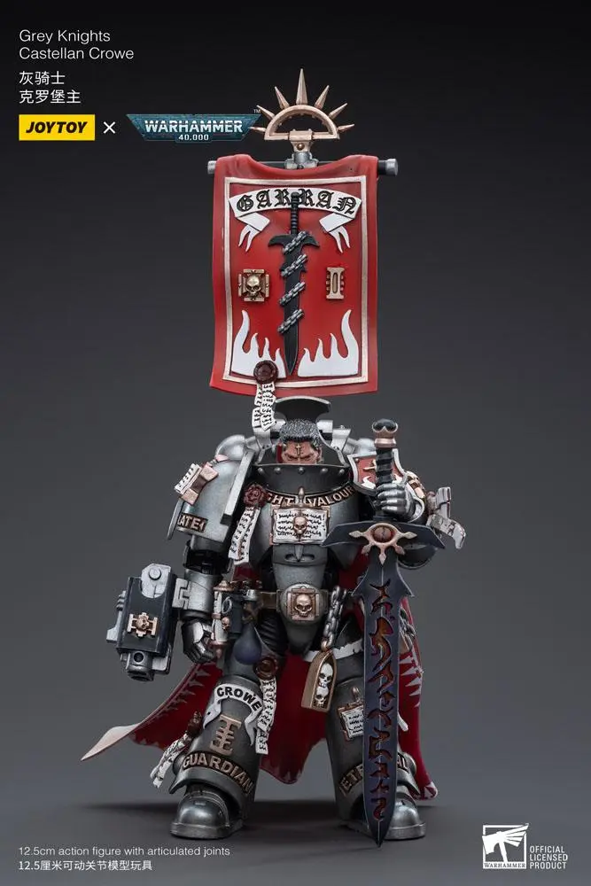Figurină de acțiune Warhammer 40k 1/18 Grey Knights Castellan Crowe 12 cm poza produsului
