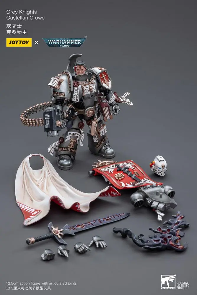 Figurină de acțiune Warhammer 40k 1/18 Grey Knights Castellan Crowe 12 cm poza produsului