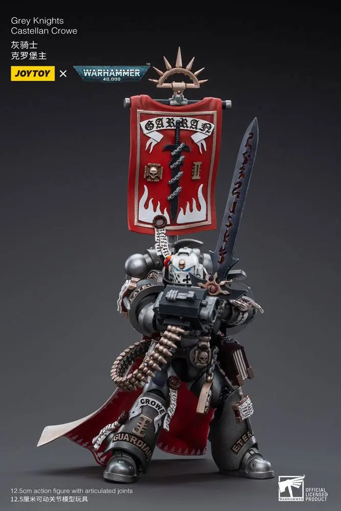Figurină de acțiune Warhammer 40k 1/18 Grey Knights Castellan Crowe 12 cm poza produsului