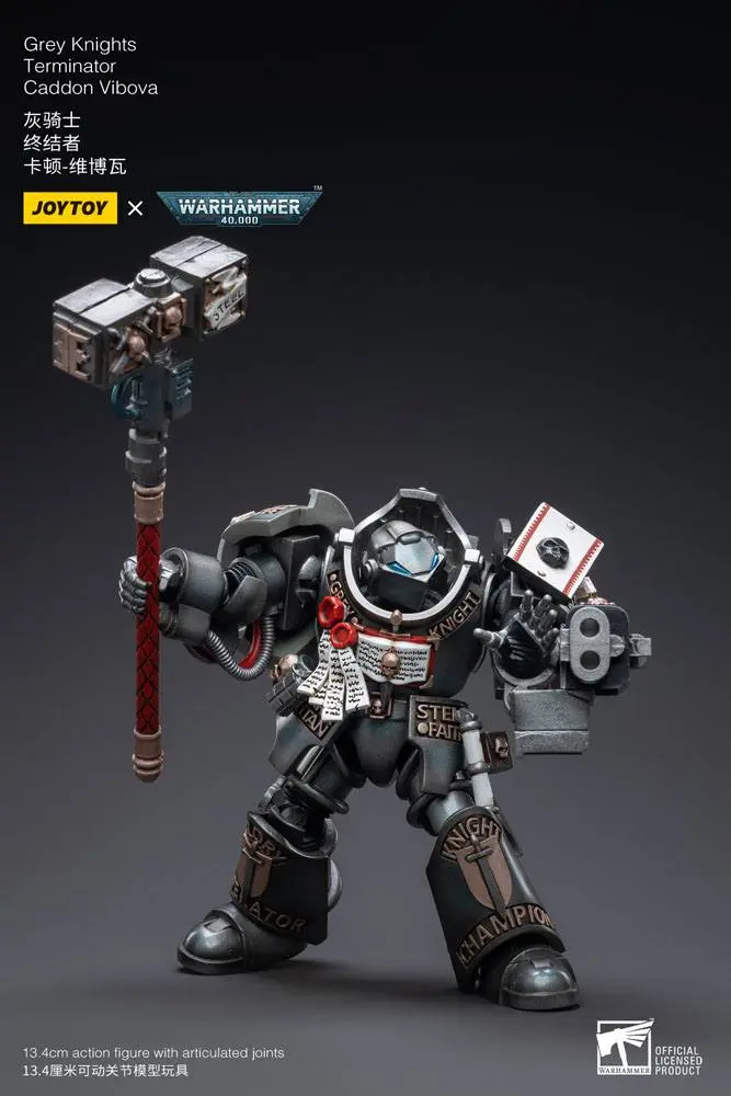 Figurină de acțiune Warhammer 40k 1/18 Grey Knights Terminator Caddon Vibova 13 cm poza produsului