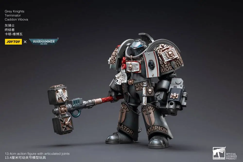 Figurină de acțiune Warhammer 40k 1/18 Grey Knights Terminator Caddon Vibova 13 cm poza produsului