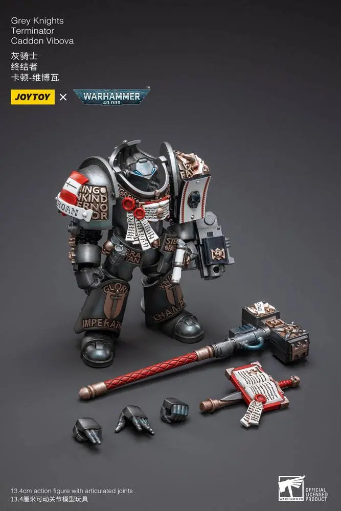 Figurină de acțiune Warhammer 40k 1/18 Grey Knights Terminator Caddon Vibova 13 cm poza produsului