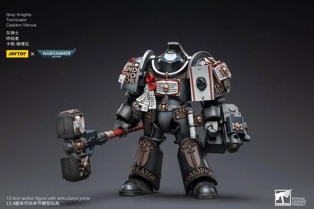 Figurină de acțiune Warhammer 40k 1/18 Grey Knights Terminator Caddon Vibova 13 cm poza produsului