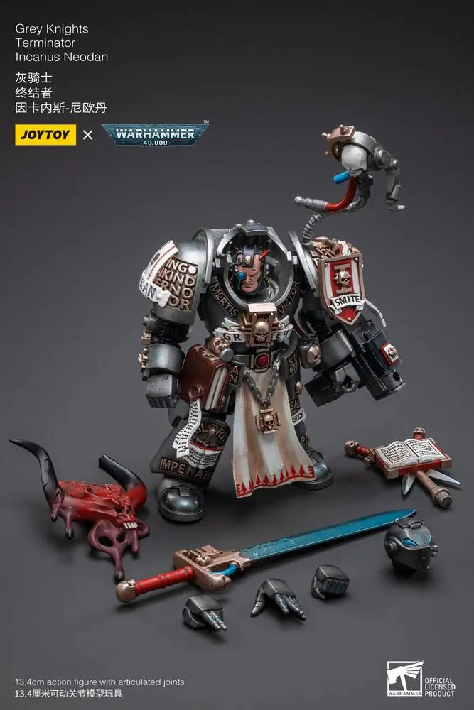 Figurina de actiune Warhammer 40k 1/18 Grey Knights Terminator Incanus Neodan 13 cm poza produsului