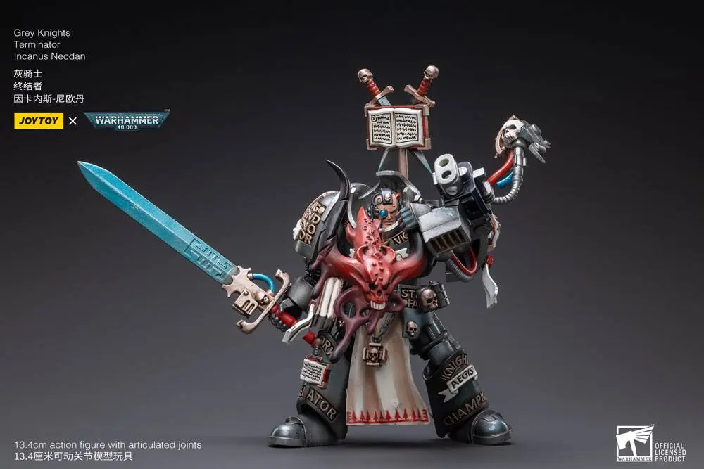 Figurina de actiune Warhammer 40k 1/18 Grey Knights Terminator Incanus Neodan 13 cm poza produsului