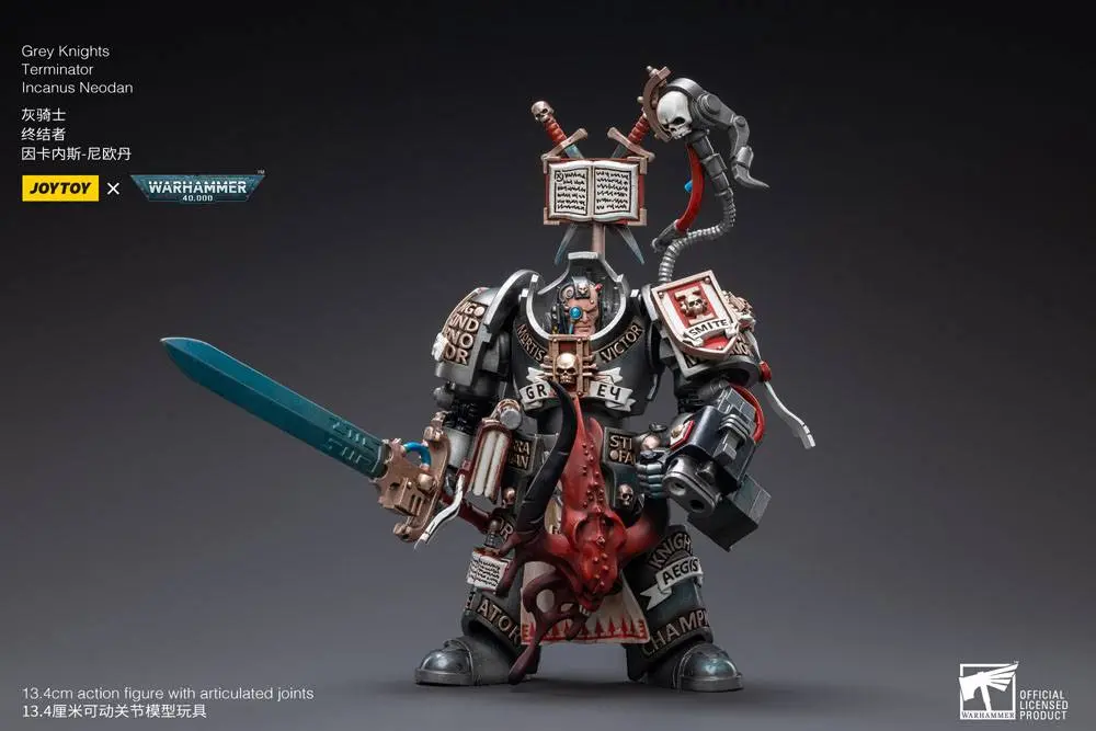 Figurina de actiune Warhammer 40k 1/18 Grey Knights Terminator Incanus Neodan 13 cm poza produsului