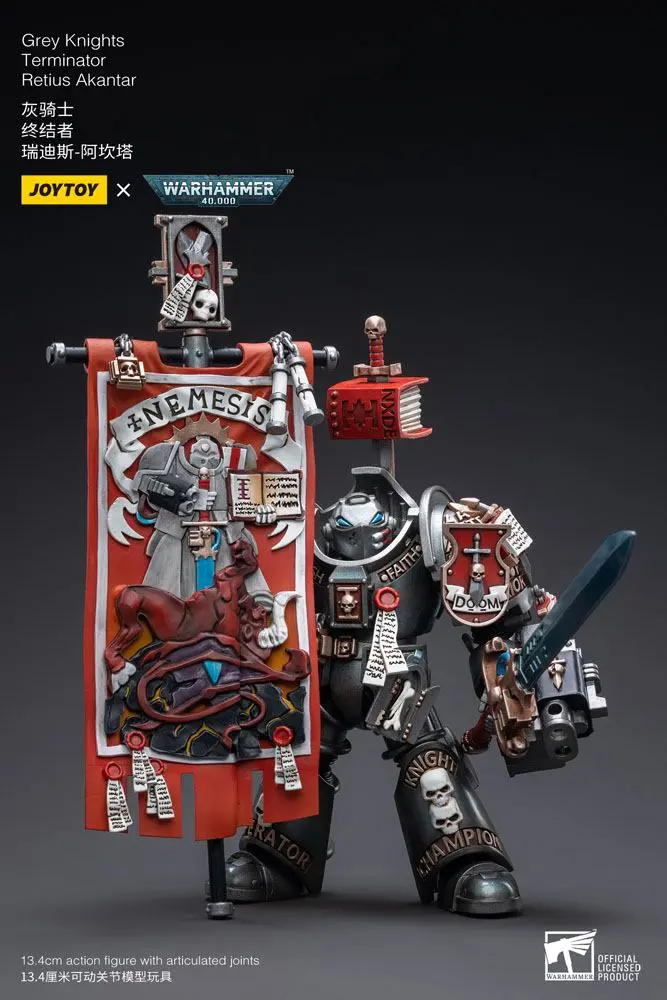 Warhammer 40k Figurina de actiune 1/18 Grey Knights Terminator Retius Akantar 13 cm poza produsului