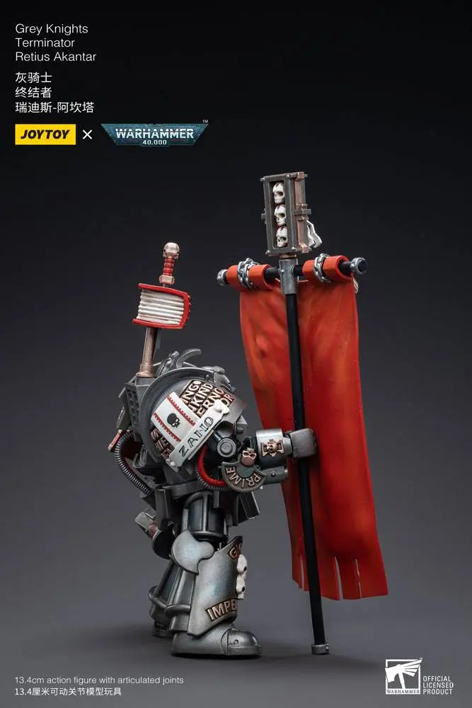 Warhammer 40k Figurina de actiune 1/18 Grey Knights Terminator Retius Akantar 13 cm poza produsului