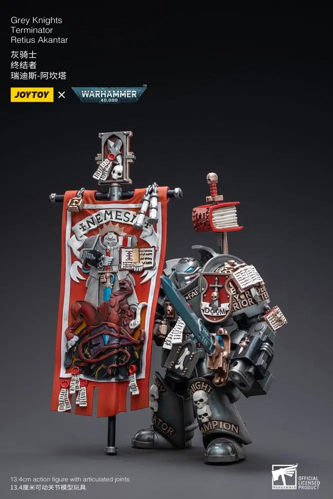 Warhammer 40k Figurina de actiune 1/18 Grey Knights Terminator Retius Akantar 13 cm poza produsului
