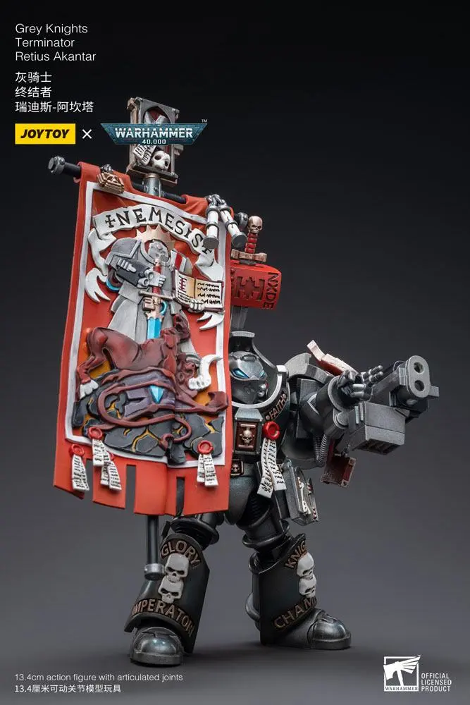 Warhammer 40k Figurina de actiune 1/18 Grey Knights Terminator Retius Akantar 13 cm poza produsului