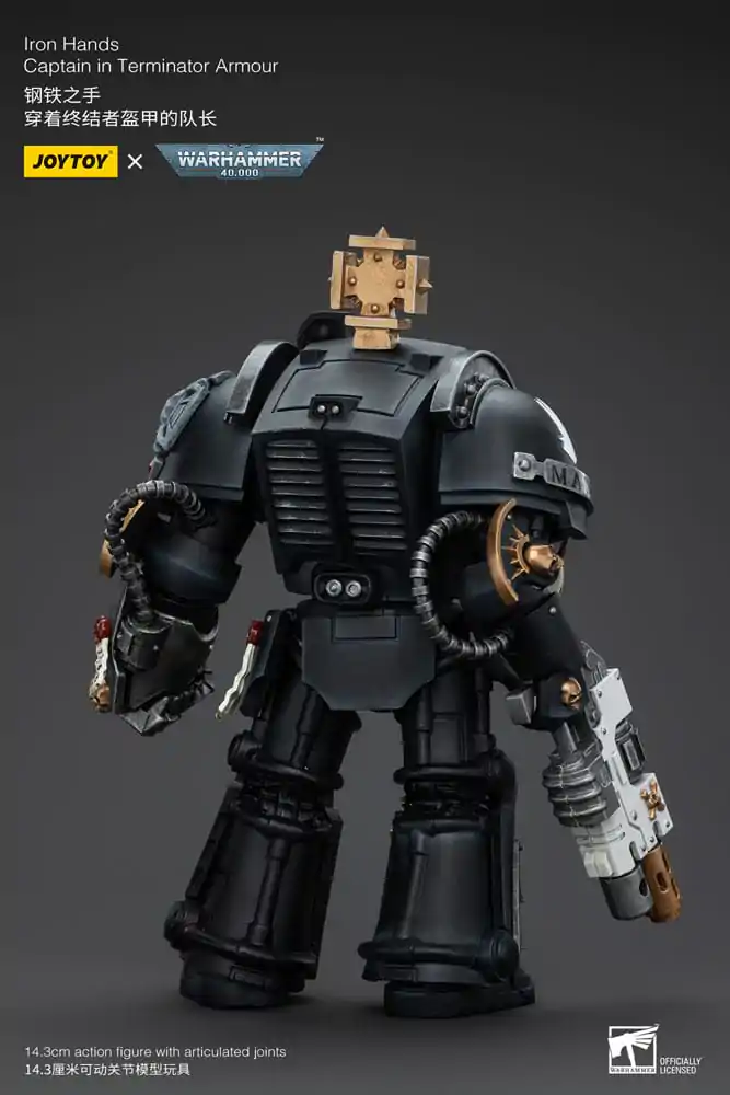 Figurină de acțiune Warhammer 40k 1/18 Iron Hands Captain în armură Terminator 14 cm poza produsului