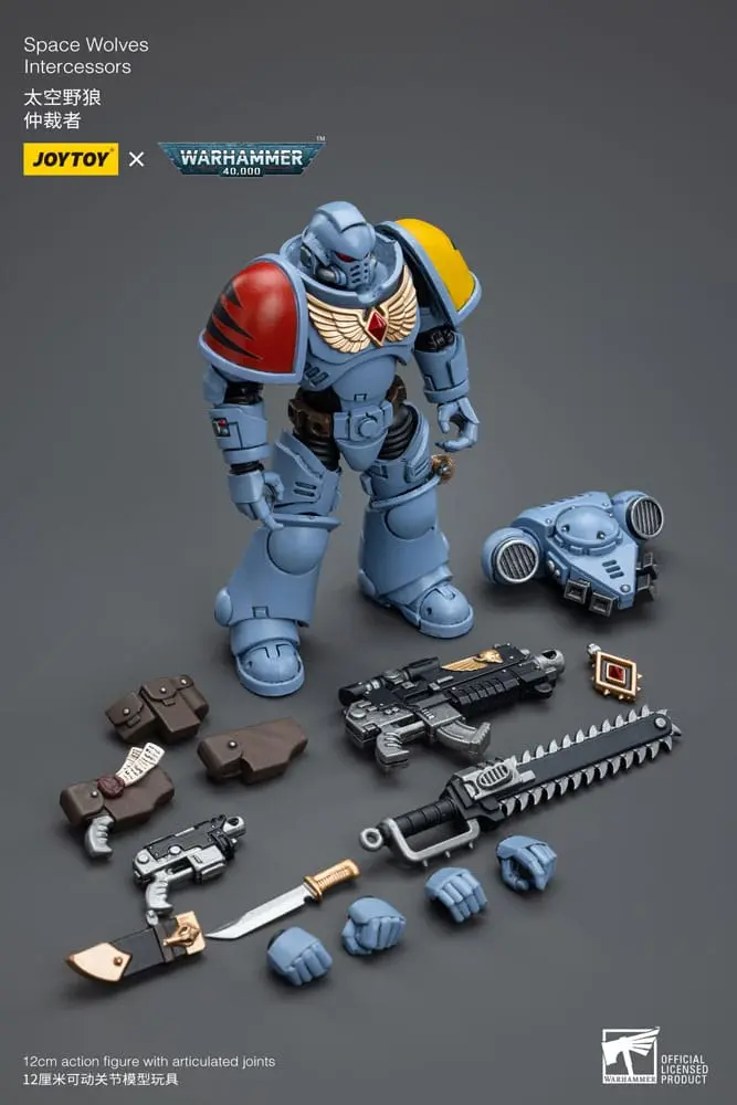 Warhammer 40k Figurina de acțiune 1/18 Space Wolves Intercessors 12 cm poza produsului