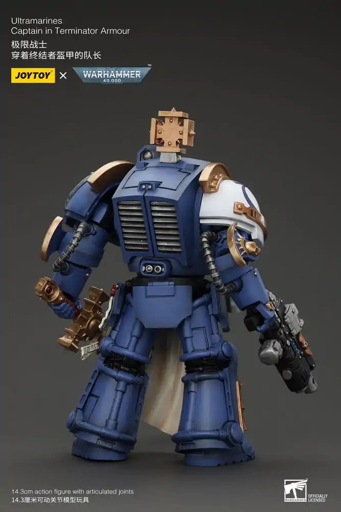 Figurină de acțiune Warhammer 40k 1/18 Ultramarines Captain în armură Terminator 14 cm poza produsului