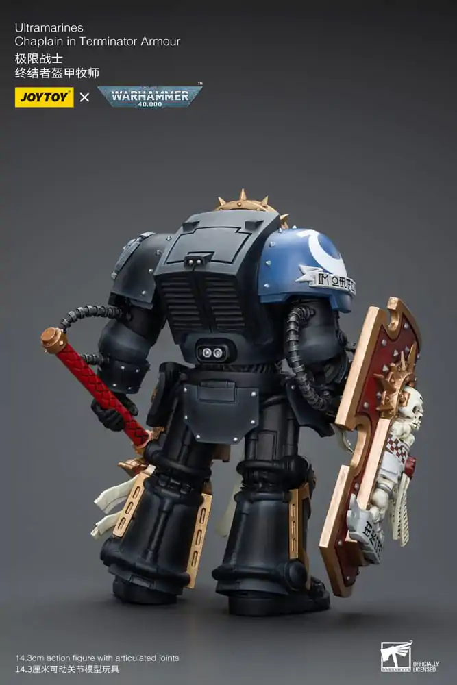 Figurină de acțiune Warhammer 40k 1/18 Ultramarines Chaplain în Armură Terminator 12 cm poza produsului