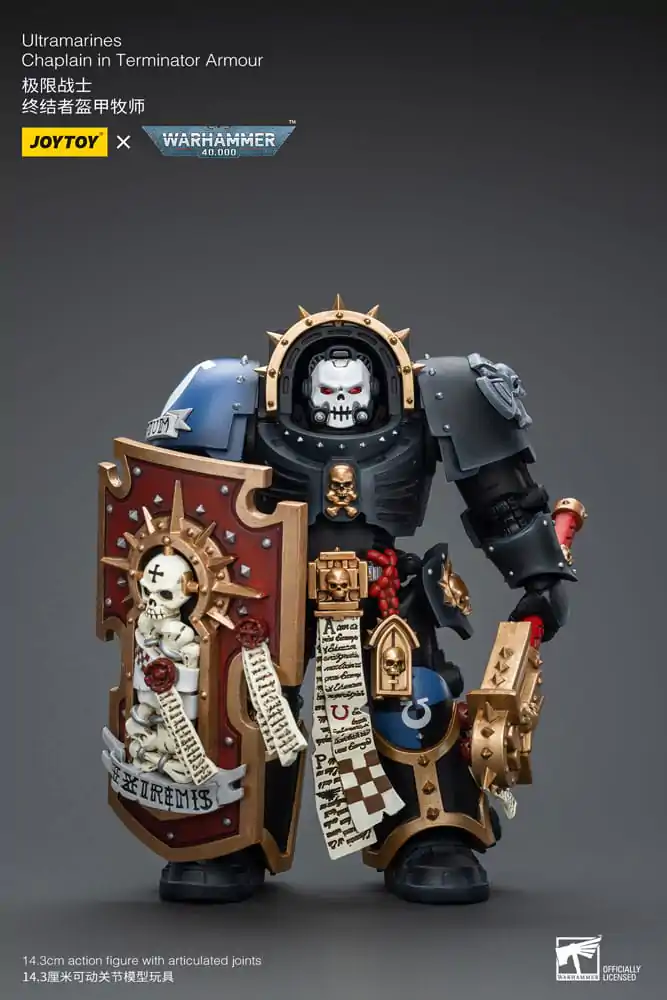 Figurină de acțiune Warhammer 40k 1/18 Ultramarines Chaplain în Armură Terminator 12 cm poza produsului