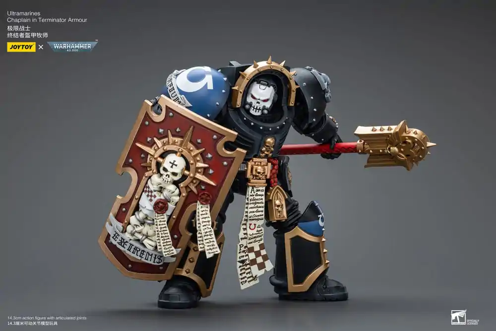 Figurină de acțiune Warhammer 40k 1/18 Ultramarines Chaplain în Armură Terminator 12 cm poza produsului