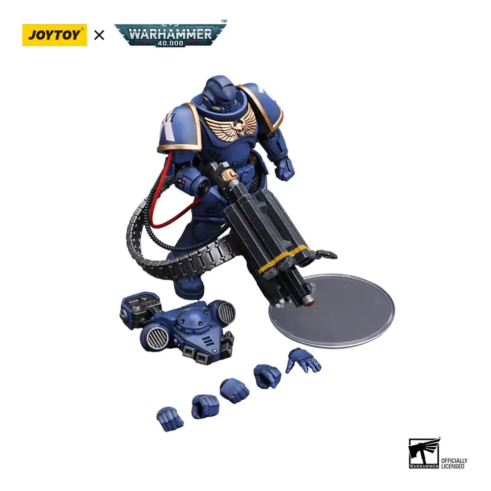 Figurină de acțiune Warhammer 40k 1/18 Ultramarines Desolation Marine cu lansator Castellan (Superfrag) 12 cm poza produsului