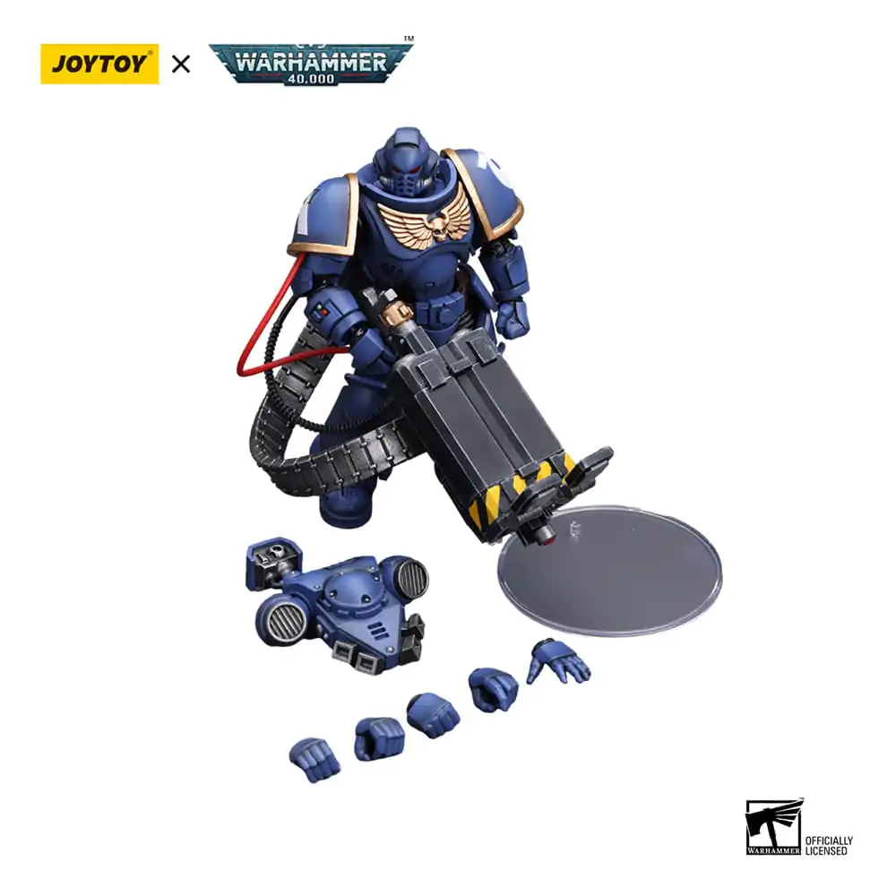 Figurină de acțiune Warhammer 40k 1/18 Ultramarines Desolation Marine cu Lansator Castellan (Superkrak) 12 cm poza produsului