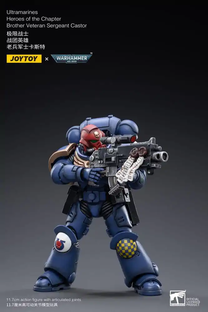 Figurină de acțiune Warhammer 40k 1/18 Ultramarines Heroes of the Chapter Brother Veteran Sergeant Castor 12 cm poza produsului