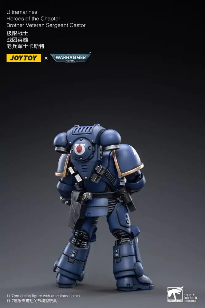 Figurină de acțiune Warhammer 40k 1/18 Ultramarines Heroes of the Chapter Brother Veteran Sergeant Castor 12 cm poza produsului