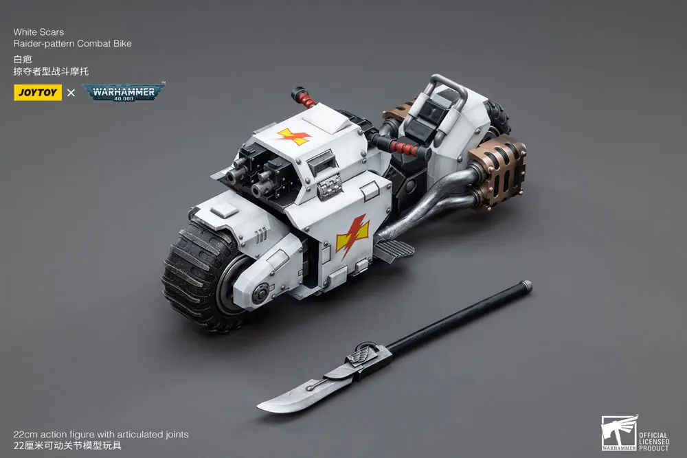 Warhammer 40k Vehicle 1/18 White Scars Raider-pattern Combat Bike 22 cm poza produsului