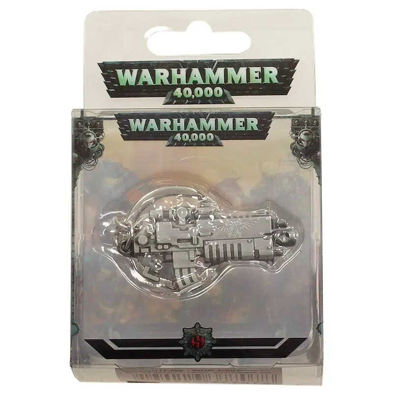 Warhammer 40K Breloc Metalic Bolter Finisaj Metalic poza produsului