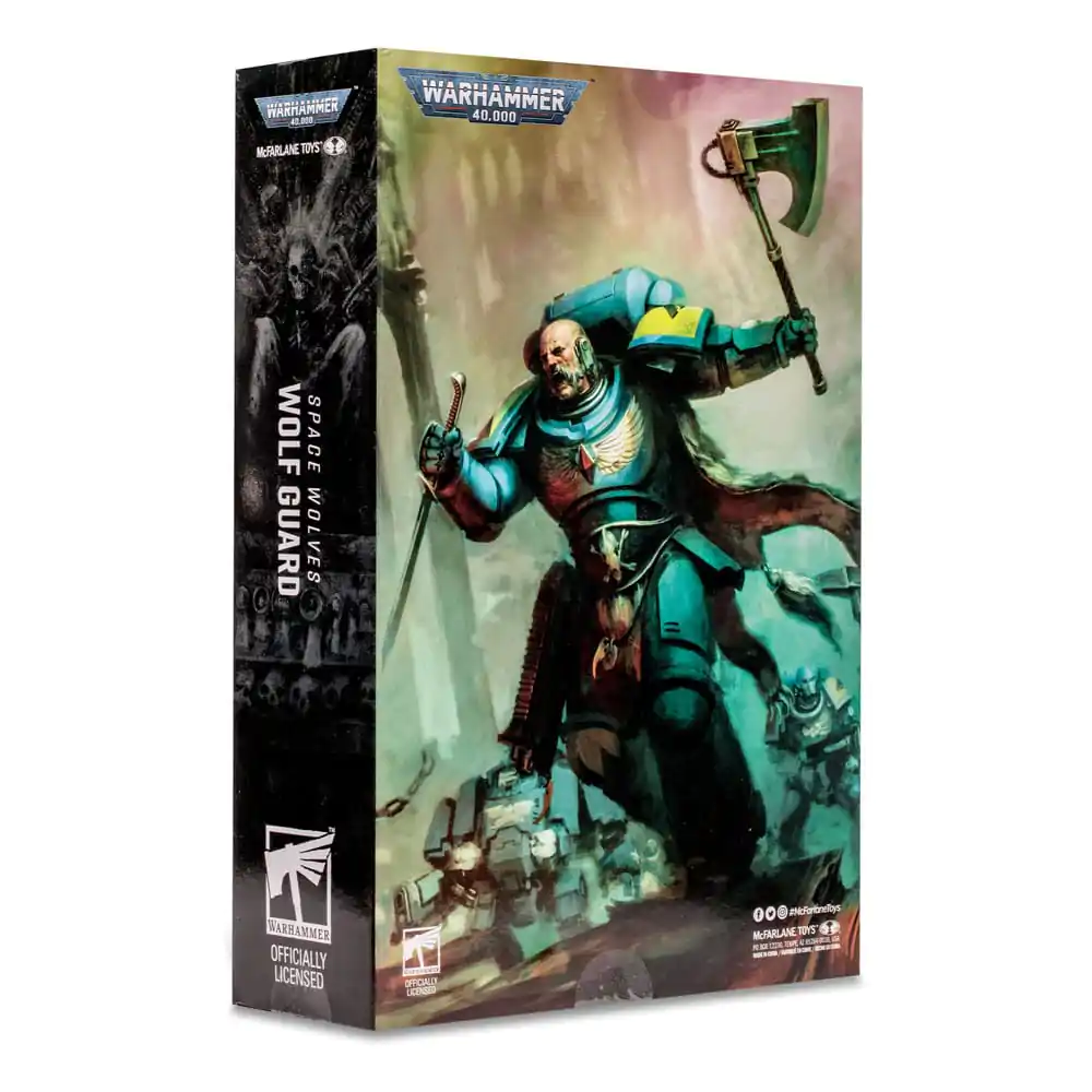Warhammer 40k Action Figure Space Wolves Wolf Guard 18 centimetri poza produsului