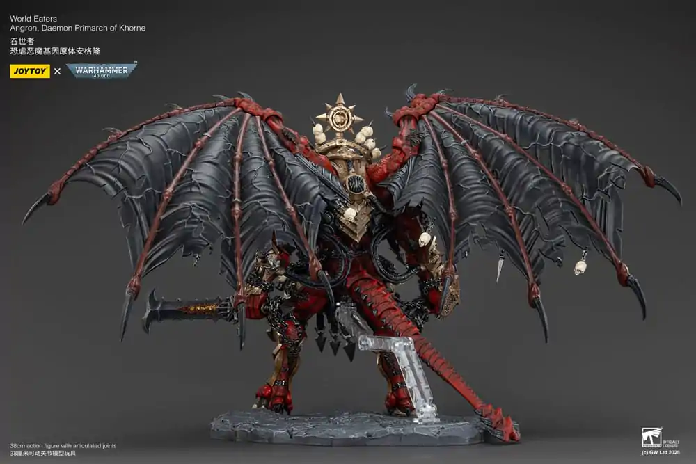 Warhammer 40k Figurina de acțiune World Eaters Angron Daemon Primarch of Khorne 48 cm poza produsului